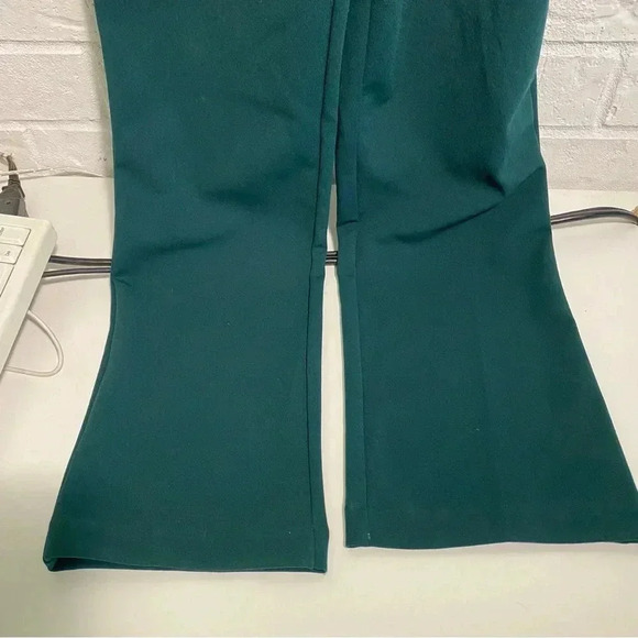 Size 10 Jumpsuit WITH POCKETS Green Waist Tie Flirty Sleeve Office Wedding - Picture 13 of 13